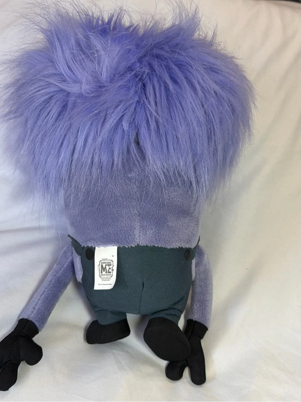Evil Purple Minion Plush With Goggles 12” Tall Despicable Me Universal Studios